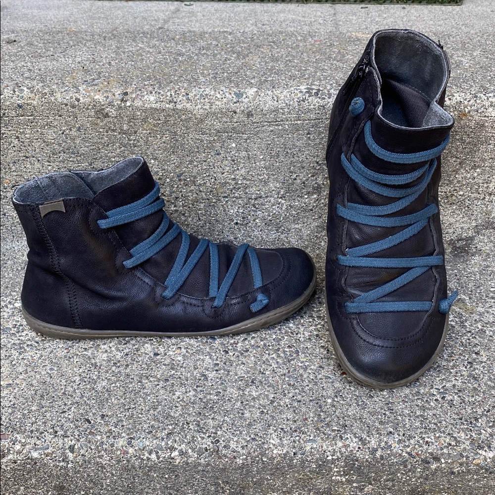 Sold 🖤 Camper peu leather ankle booties EU 39